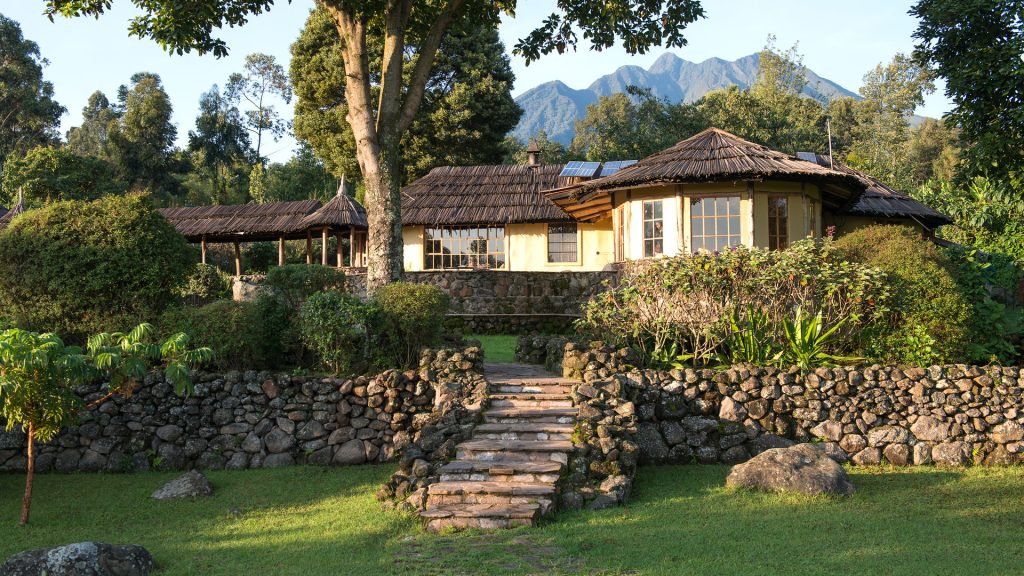 A lodge in Mgahinga National Park