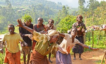 Batwa welcoming guests to their homeland