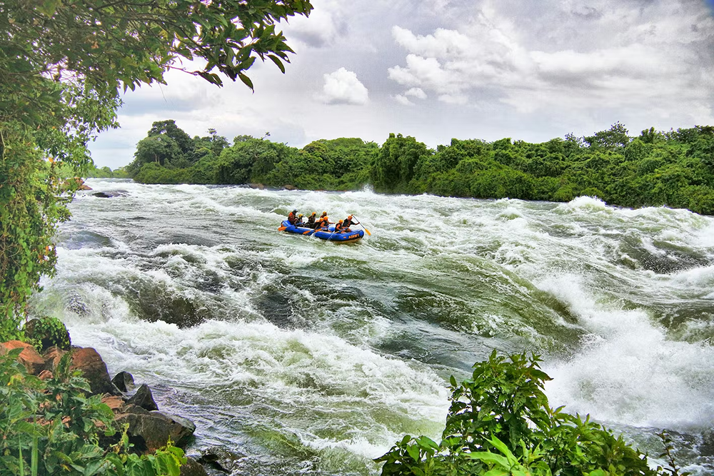 Guests on a white water rafting activity on River Nile in Jinja_Territory Explorers
