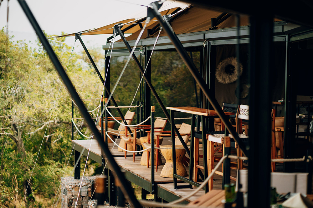 Karenge Bush Camp balcony