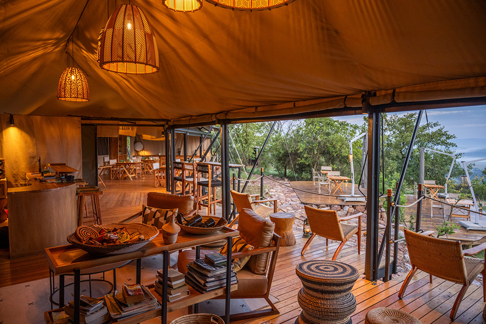 Karenge Camp dining area