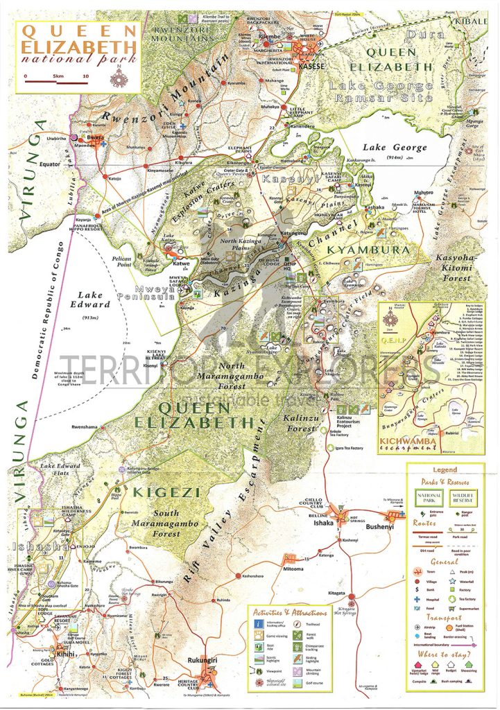 Queen Elizabeth National Park Map_Territory Explorers