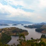 Lake Bunyonyi aerial view